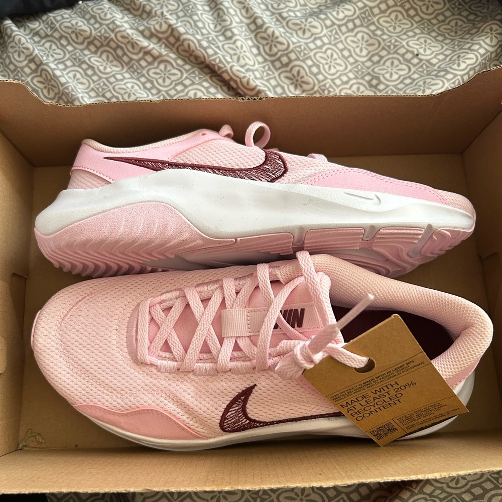 Nike Light Pink and Maroon Athletic Shoes